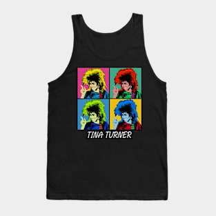 Tina Turner 80s Pop Art Style Tank Top